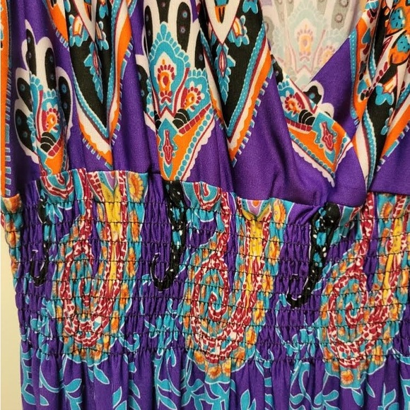 REDUCED!! Vibrant Purple/Blue Summer/Fall/Winter Dress - Picture 2 of 4